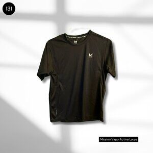 Mission VaporActive Performance Tee in Black